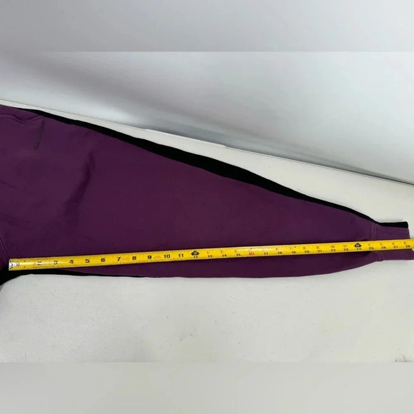 Outdoor Voices Joggers Womens L Purple/Black Colorblock Sweatpants Elastic Waist - Picture 9 of 12